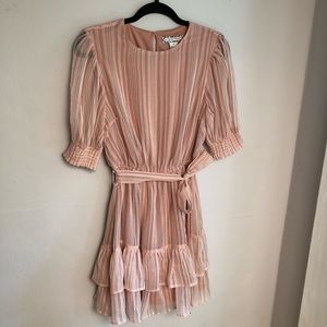 A. Calin Flying Tomato Dress Stripe Short Sleeve